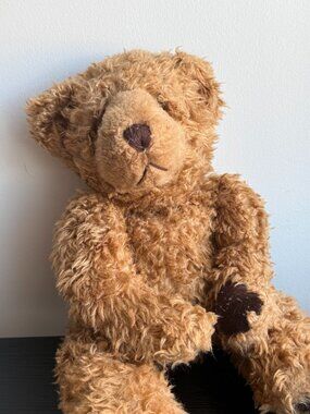 Vintage Russ Ruggles Teddy Bear 15" Brown Shaggy Plush Toy Stuffed Animal